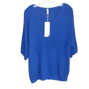 Dokotoo Woven Sweater Blue Large NWT